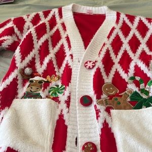 Holiday time ugly Christmas sweaters
